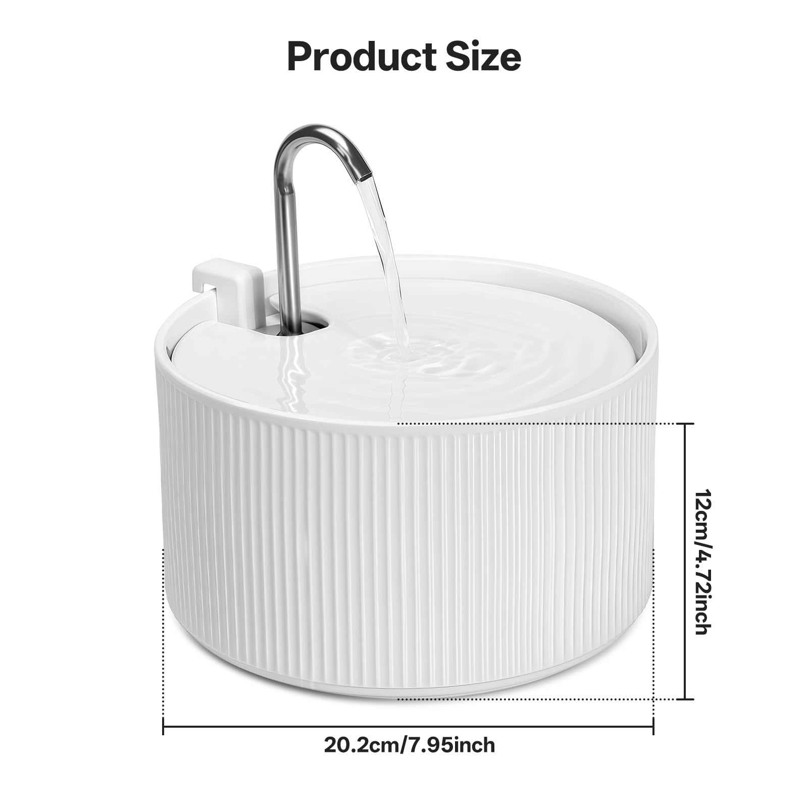 NautyPaws easy-clean ceramic design simplifies daily maintenance.