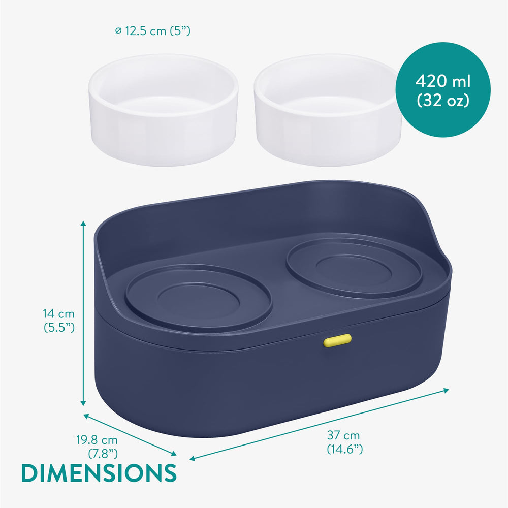 Navaris built in storage underneath keeps food organized and accessible