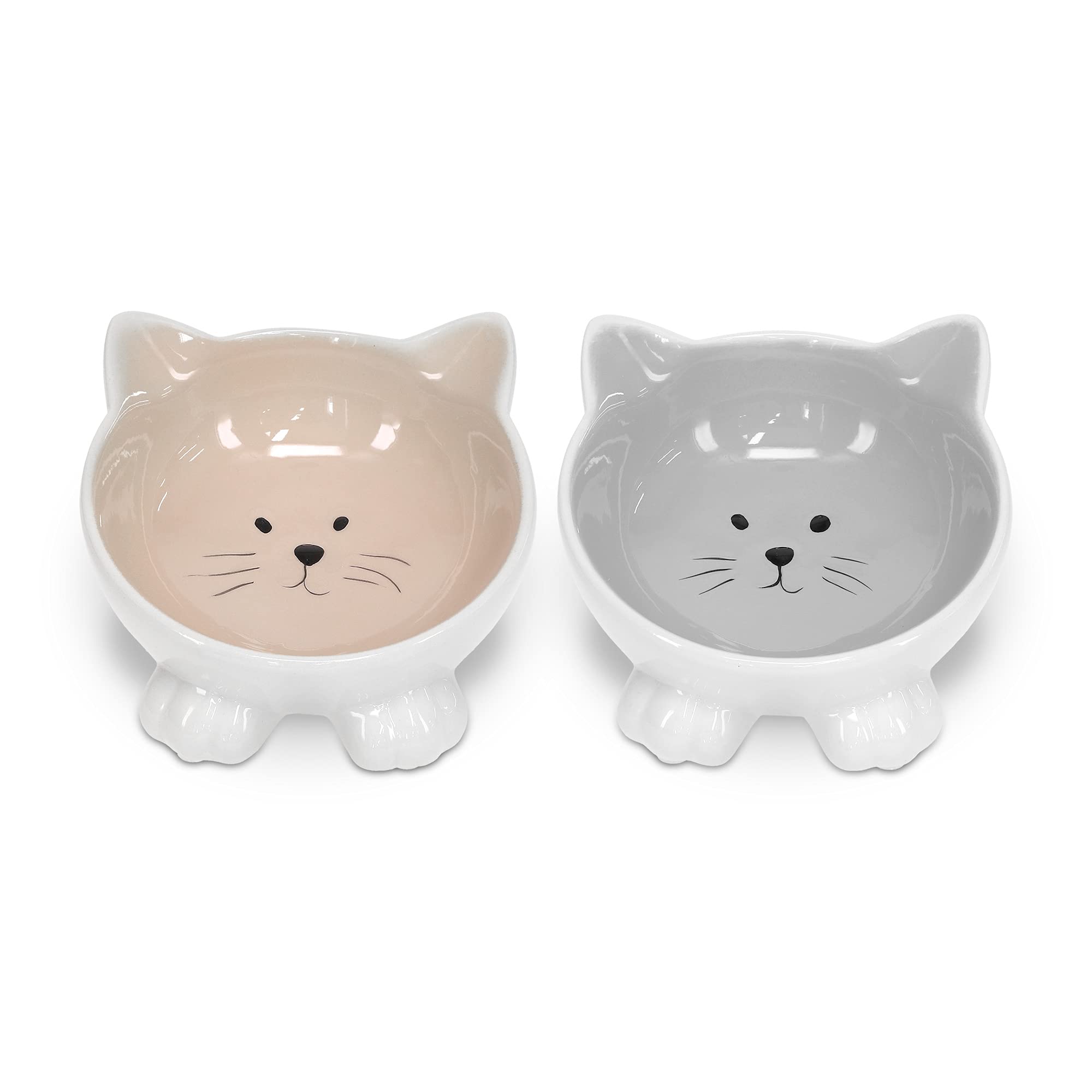Navaris curved rims support better feeding posture for pets