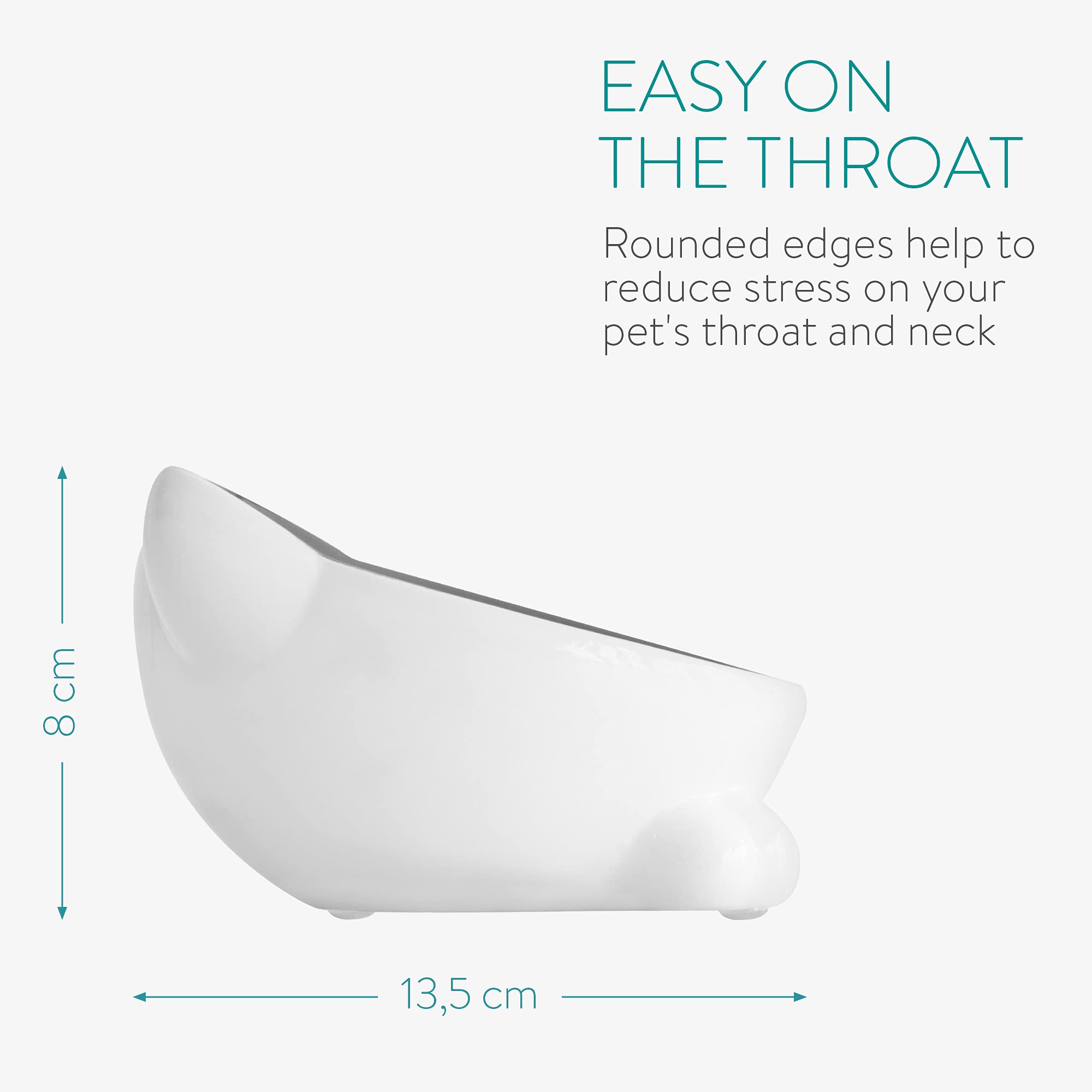 Navaris two-pack cat bowls in packaging for easy purchase