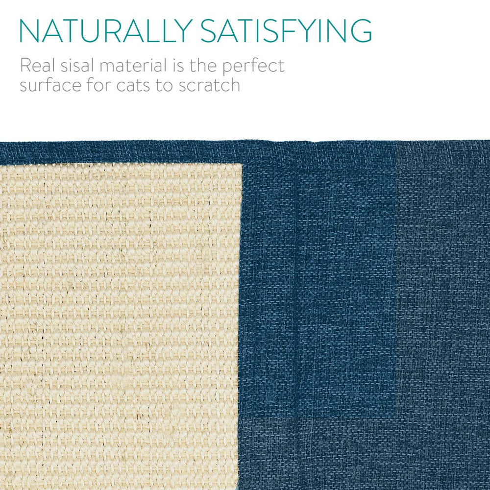 Navaris cat scratching on the mat to protect bed and furniture surfaces.