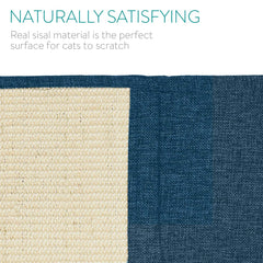 Navaris cat scratching on the mat to protect bed and furniture surfaces.