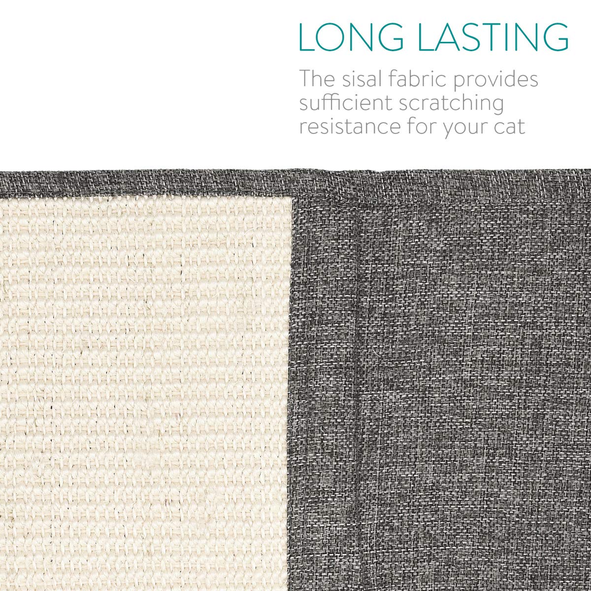 Navaris cat scratch mat dual-texture design offers scratching variety.