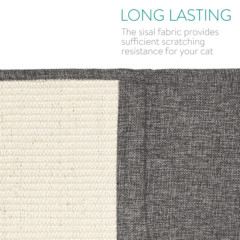 Navaris cat scratch mat dual-texture design offers scratching variety.