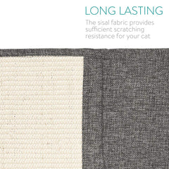 Navaris cat scratch mat dual-texture design offers scratching variety.