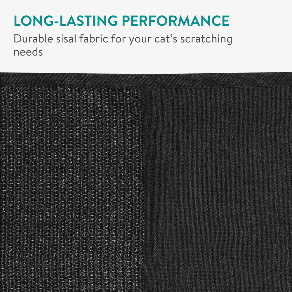 Navaris cat scratch sofa protector on sofa highlights stylish modern black finish