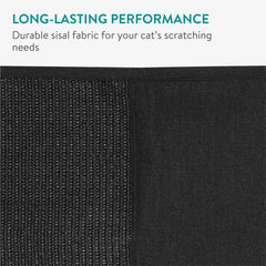 Navaris cat scratch sofa protector on sofa highlights stylish modern black finish
