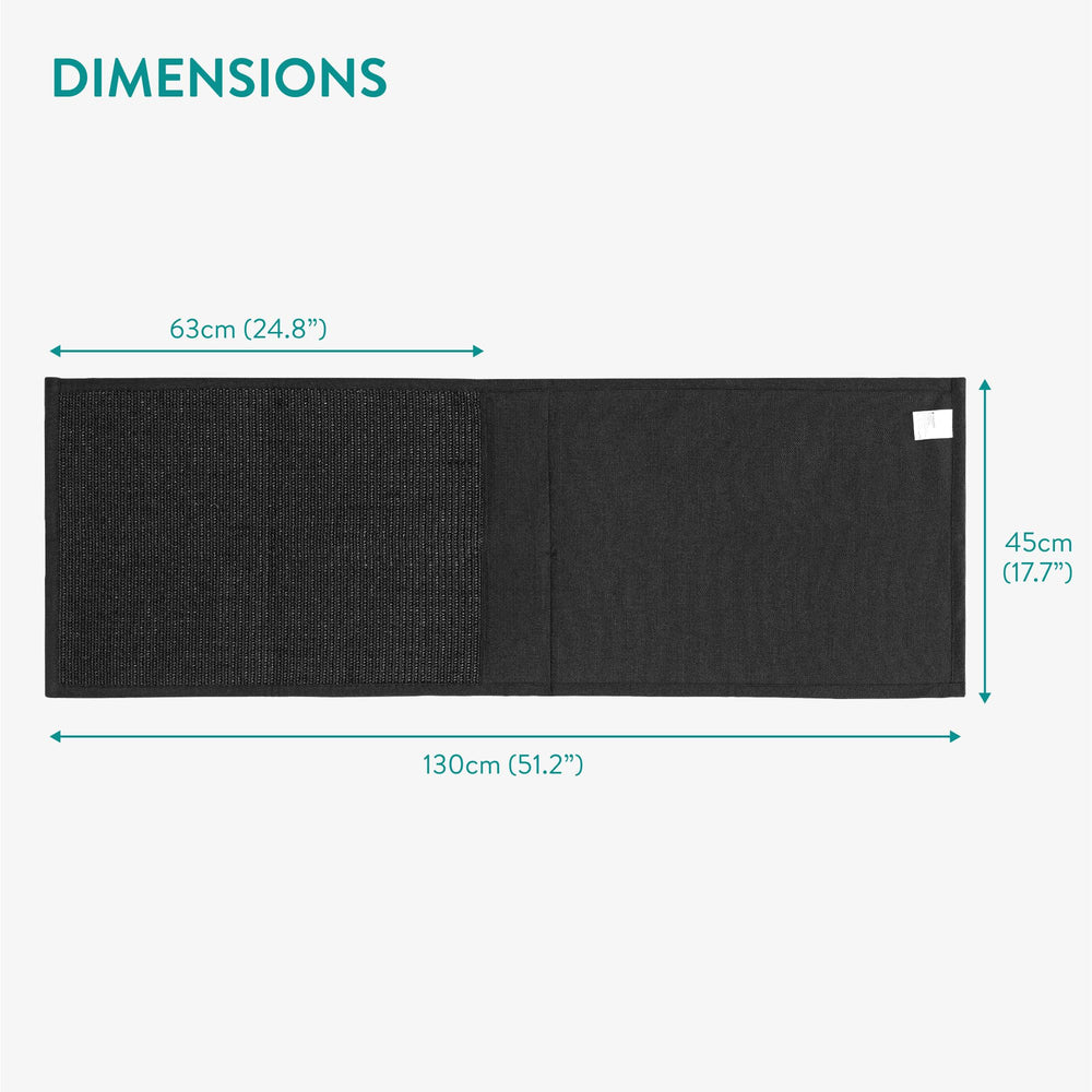 Navaris cat scratch sofa protector-living-room-organization shows tidy, accessible storage solution
