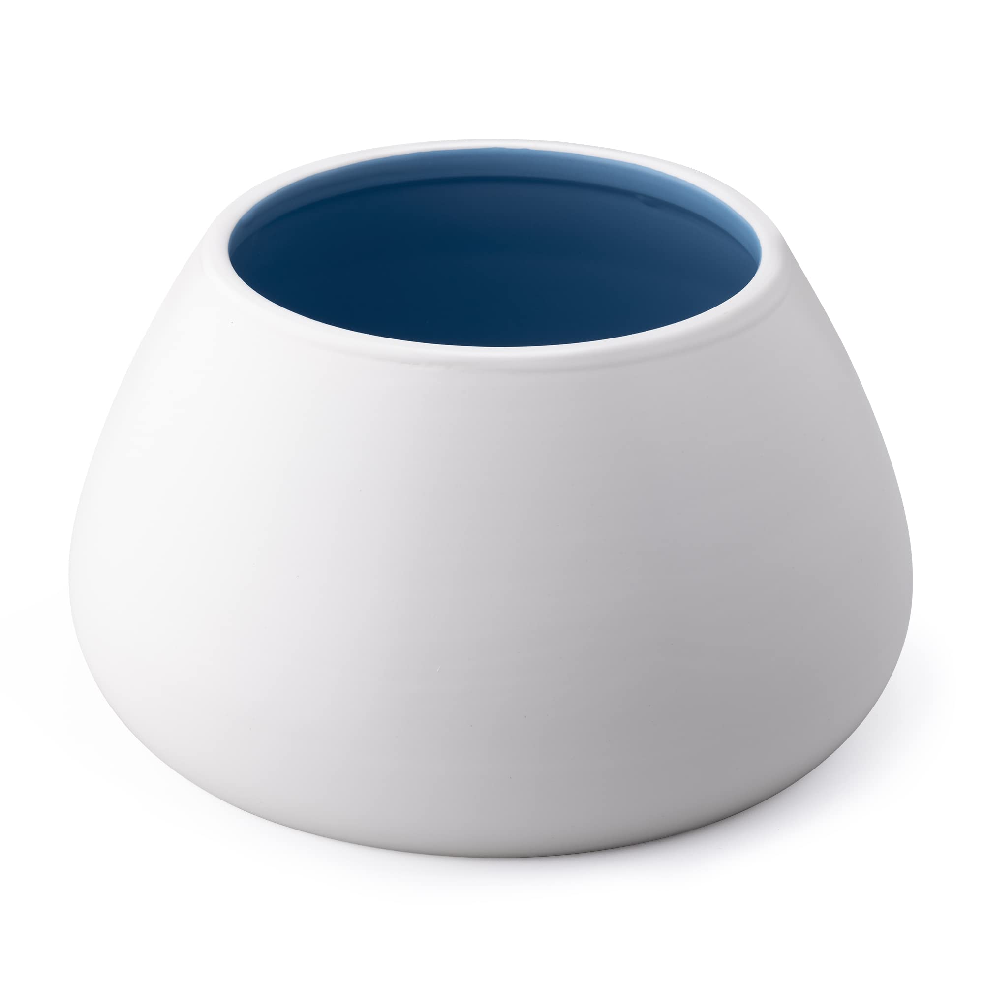 Navaris ceramic dog bowl long-ears-inside keeps ears clear during meals