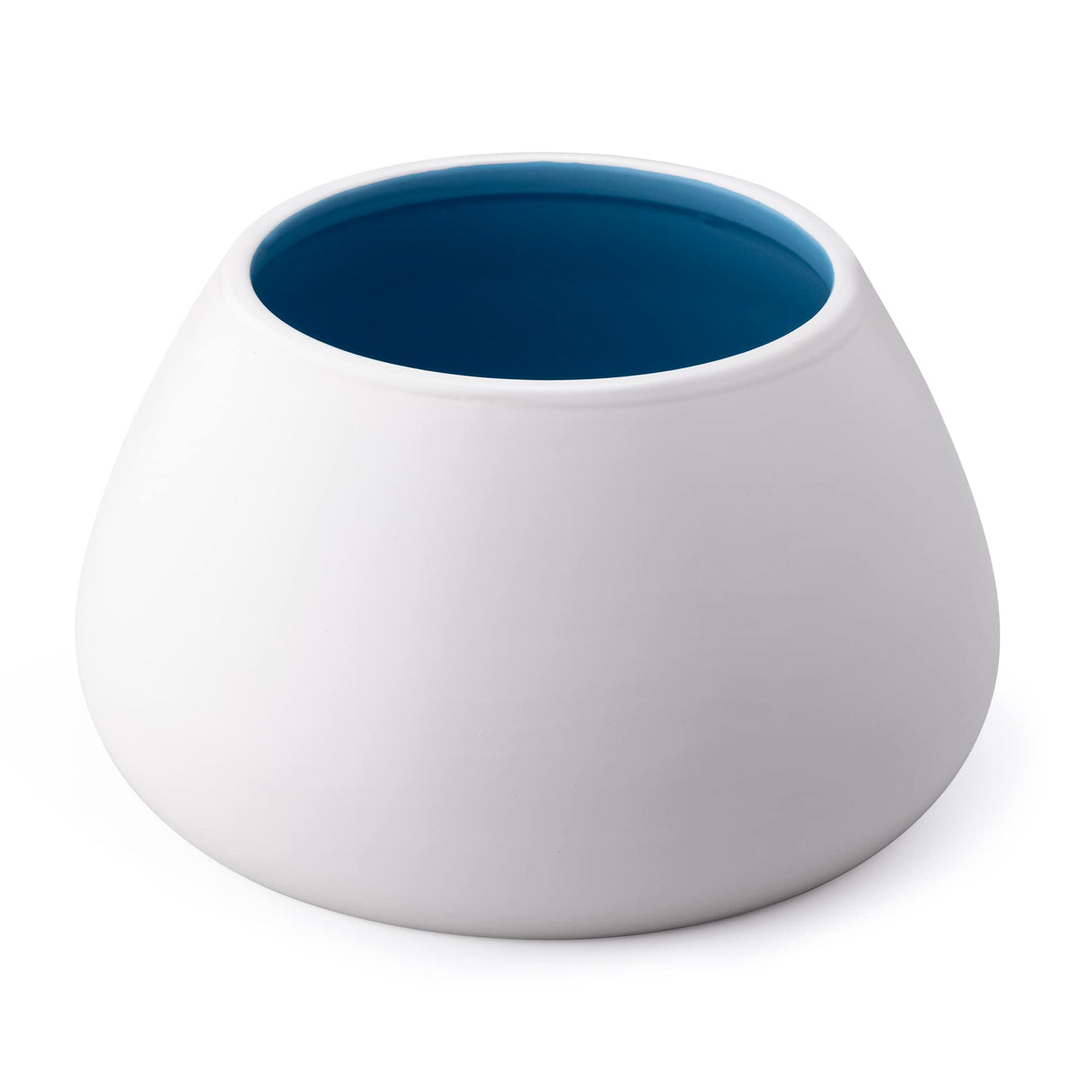 Navaris ceramic dog bowl long-ears-inside keeps ears clear during meals