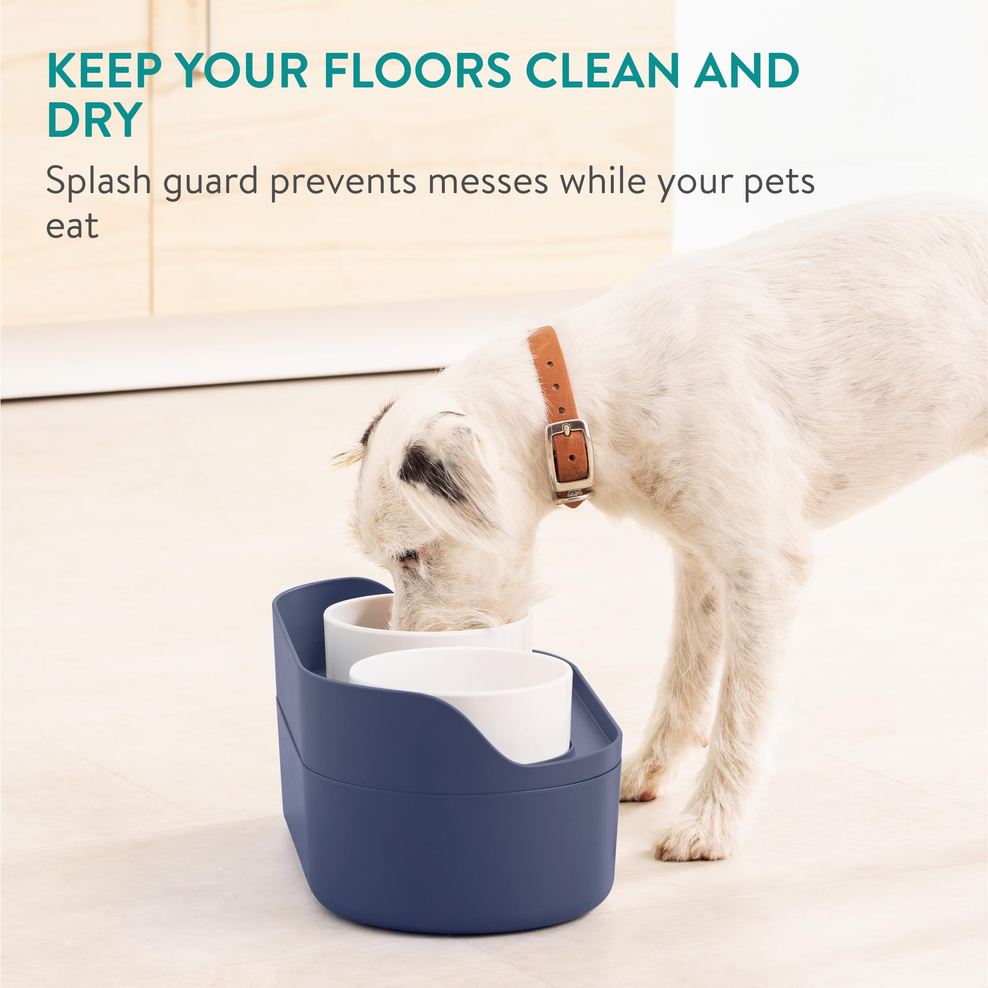 Navaris elevated feeder prevents neck strain with ergonomic design