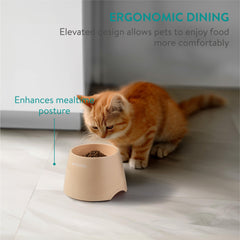 Navaris slow feeder bowl anti-slip pads keep bowls steady during meals.