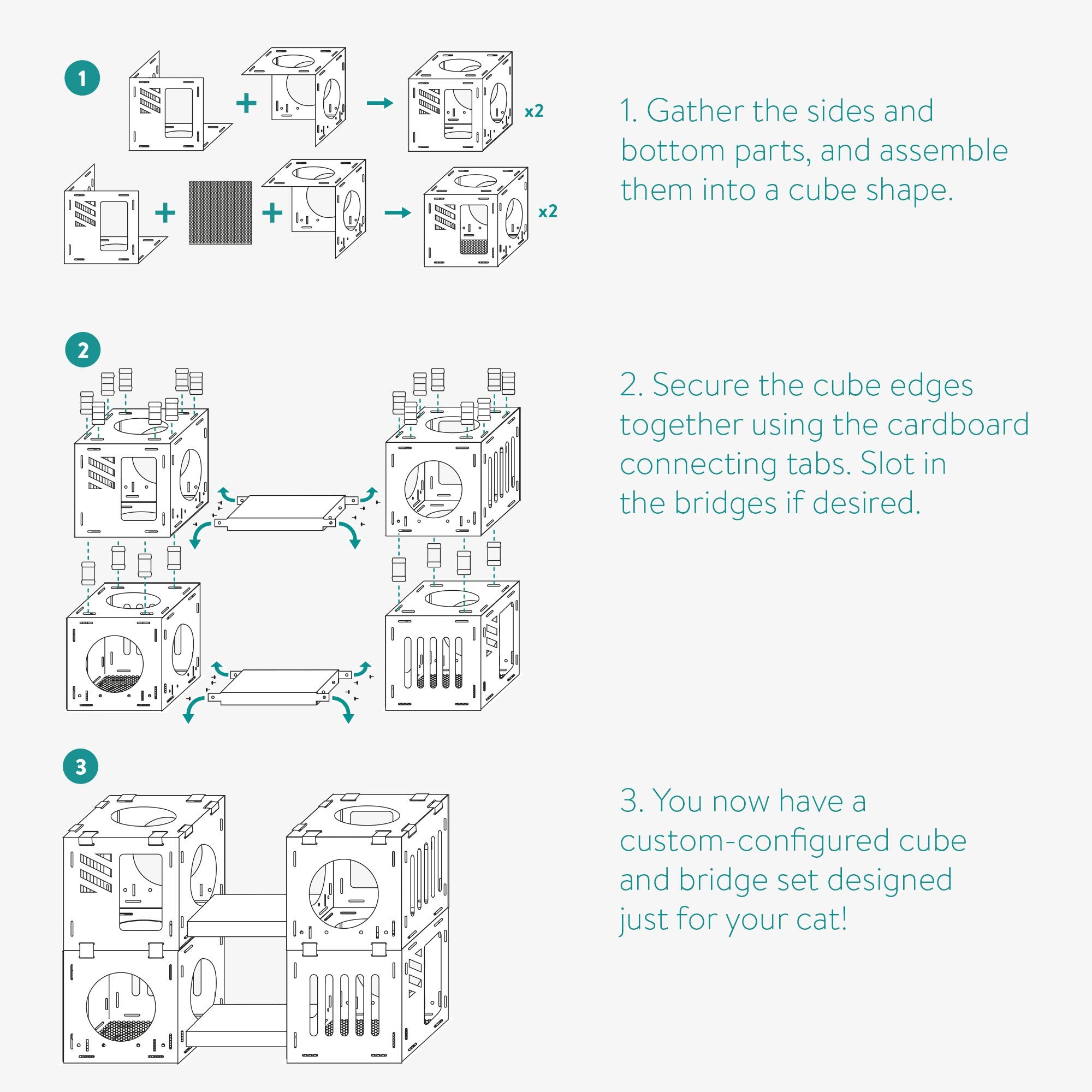 Navaris modular cat house connector set locks layouts securely