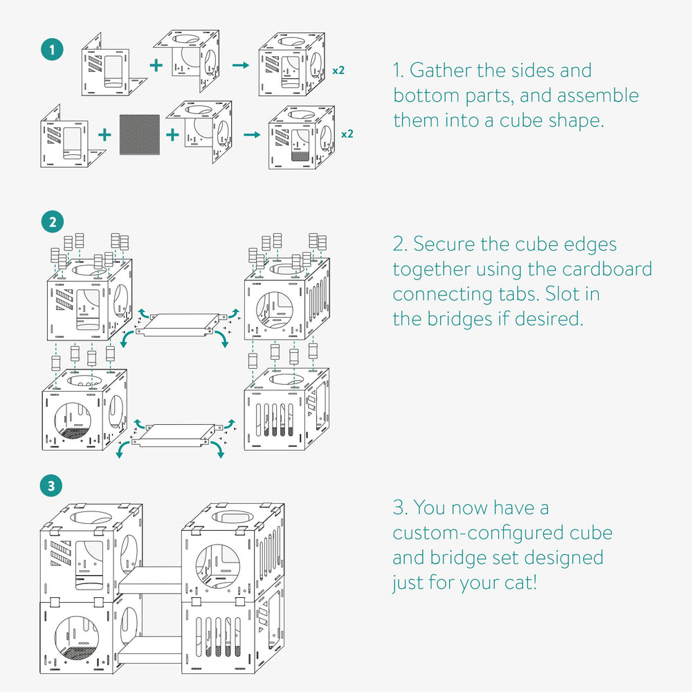 Navaris modular cat house connector set locks layouts securely