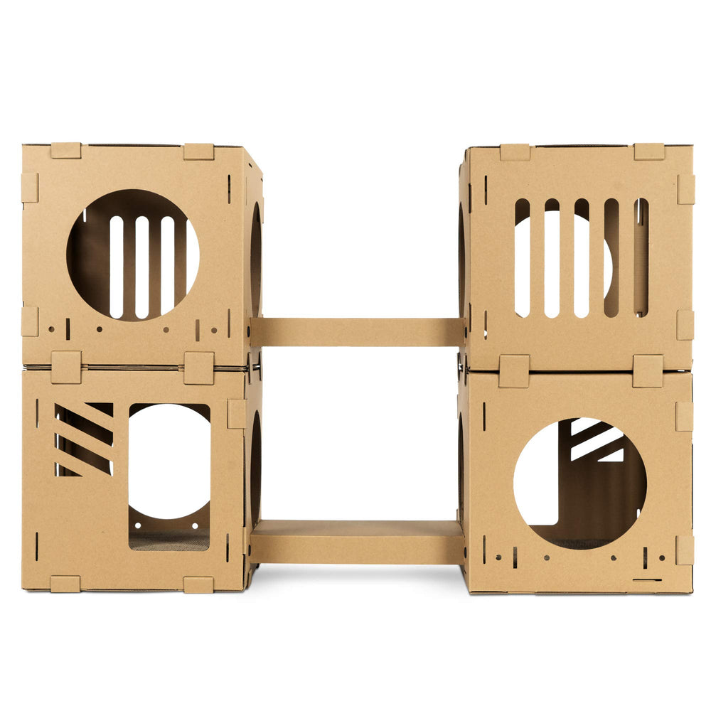 Navaris modular cat house tunnel setup invites exploration for curious cats