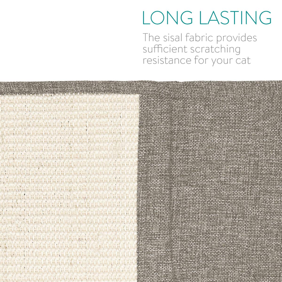 Navaris-natural-sisal-material-texture showcases eco-friendly, long-lasting scratching surface.
