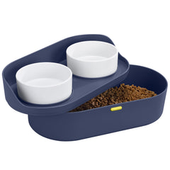 Navaris raised dog bowls stand elevates mealtime for comfortable dining
