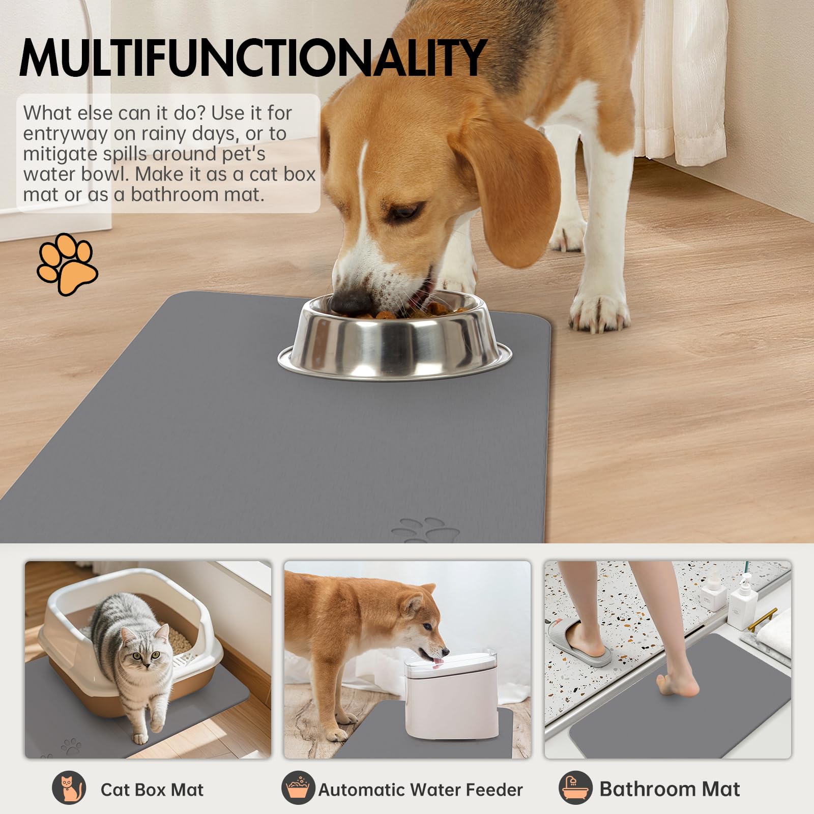NAVKONY mat is easy to clean under running water