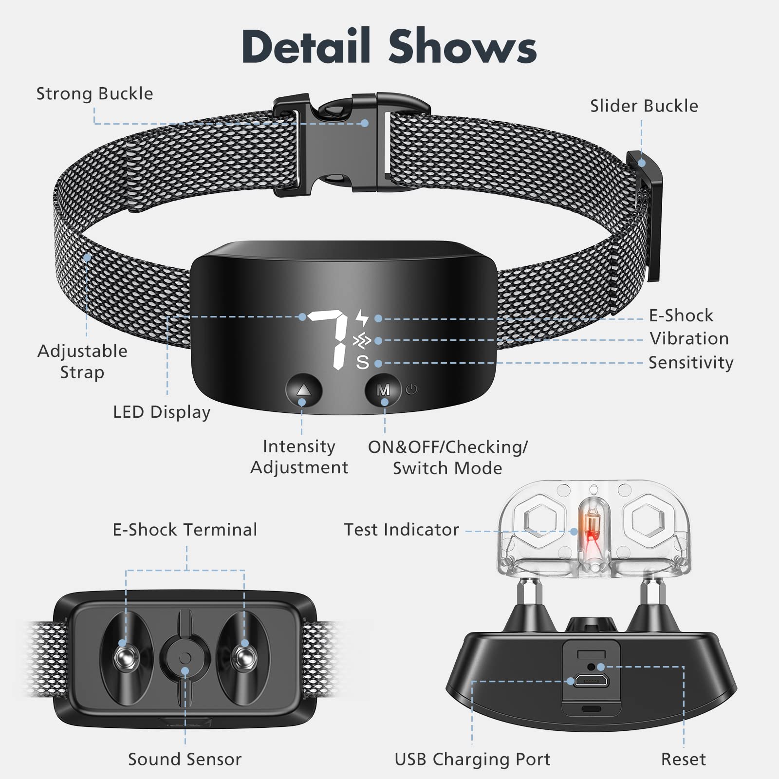 NBJU bark collar sensor activation demonstrates quick detection with reduced false triggers.