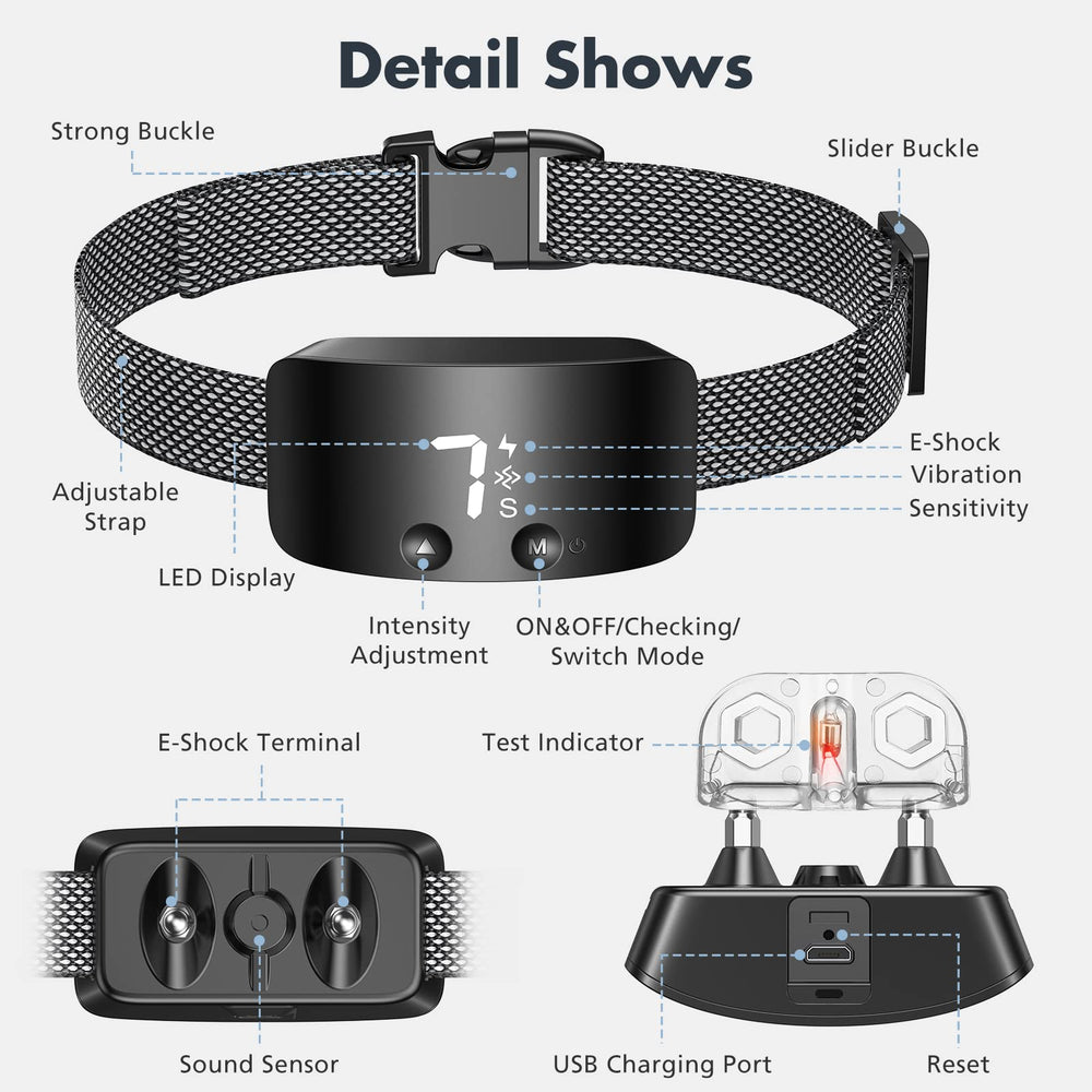 NBJU bark collar sensor activation demonstrates quick detection with reduced false triggers.
