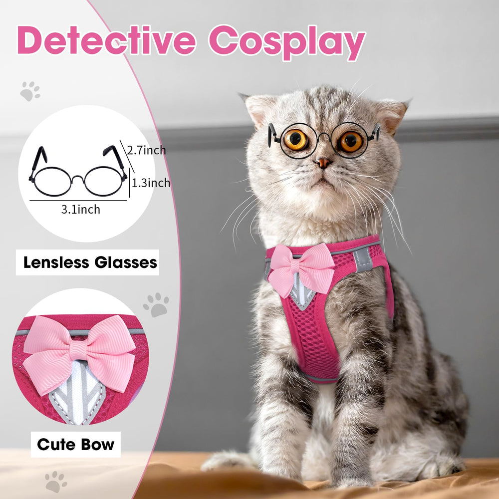 NCMAMA pink kitten harness ready for walking, training, or light indoor play