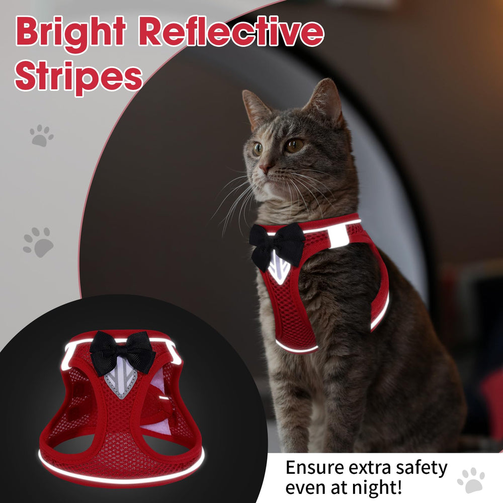 NCMAMA breathable mesh cat-harness keeps cats comfortable in any season.