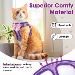 NCMAMA breathable mesh keeps pet comfortable and cool indoors and outdoors.