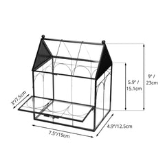 NCYP glass terrarium front-door close-up for easy viewing