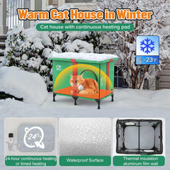 NEAIYDA outdoor heated cat house insulation wall keeps warmth efficient.
