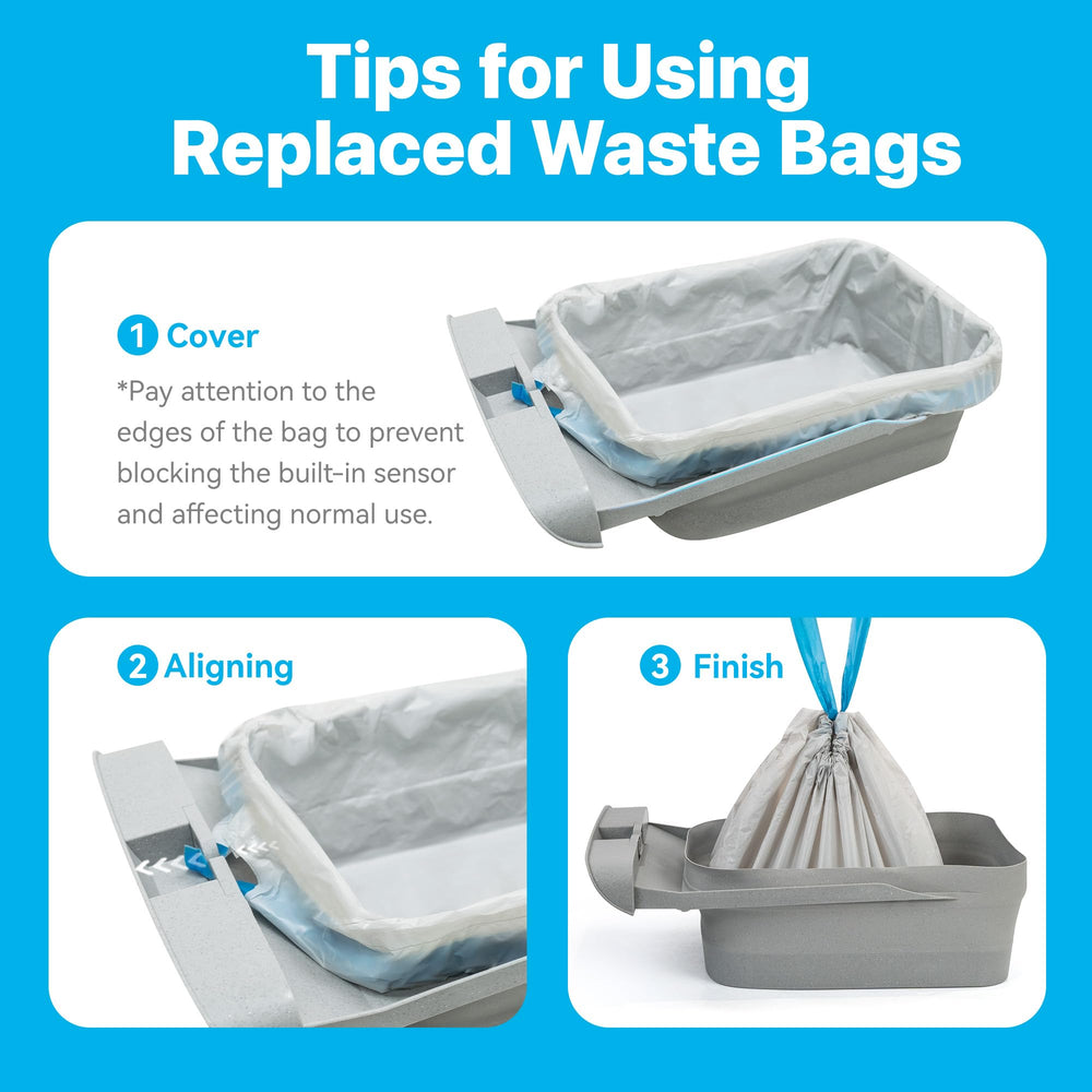 Neakasa M1 open-top waste bags rolls ready for convenient daily litter disposal.