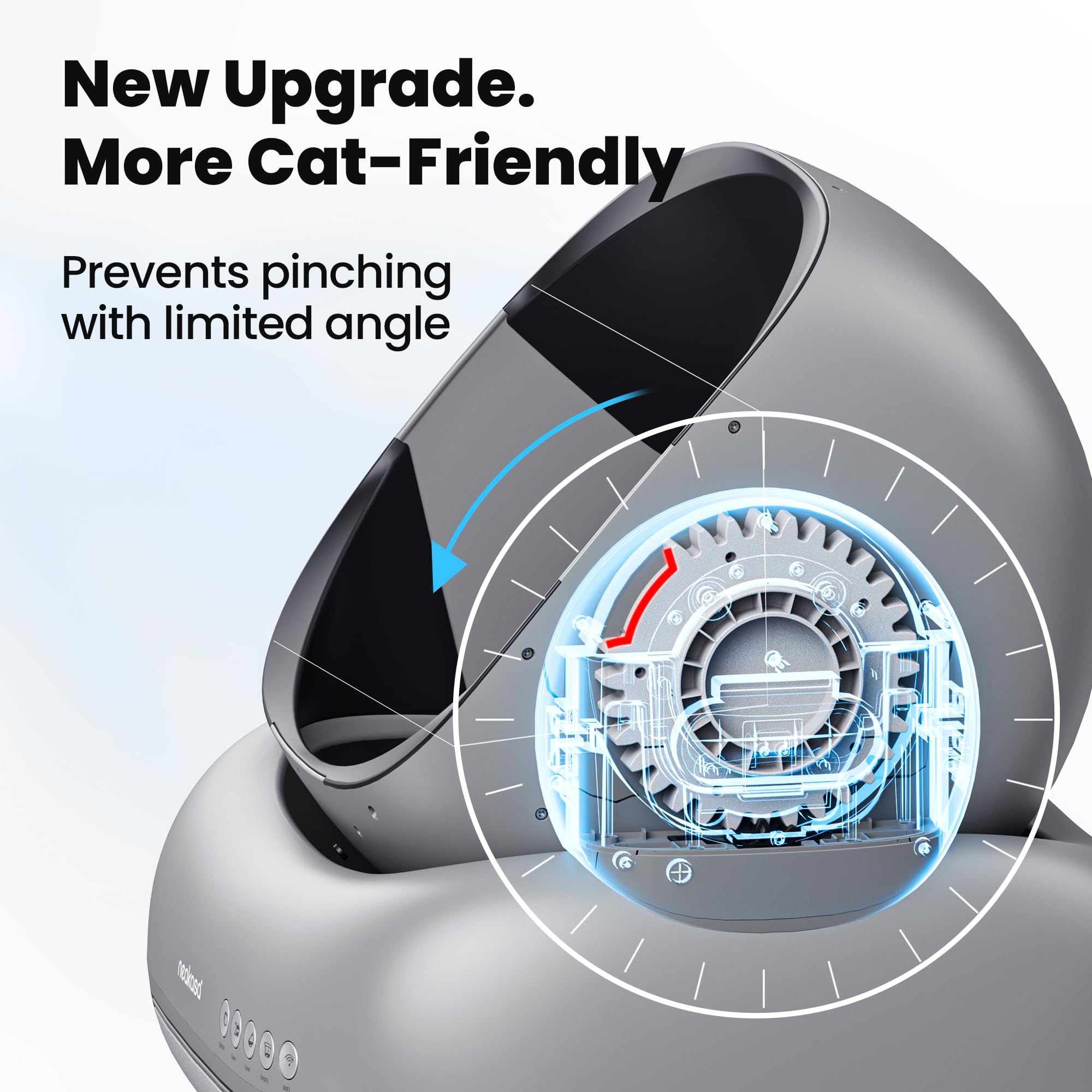 Neakasa M1 Plus kitten mode ensuring safe use for small cats