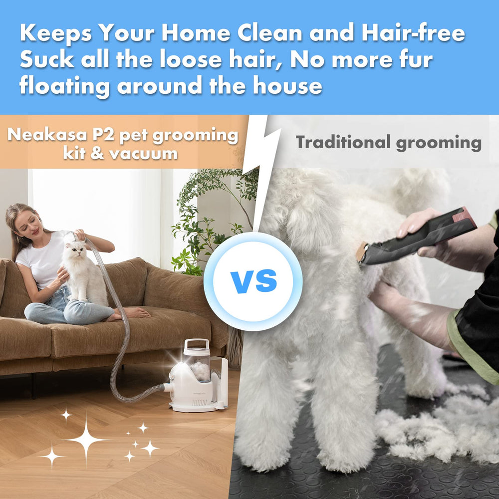 Neakasa P2 Pro cleaning brush helps tidy hair after brushing sessions