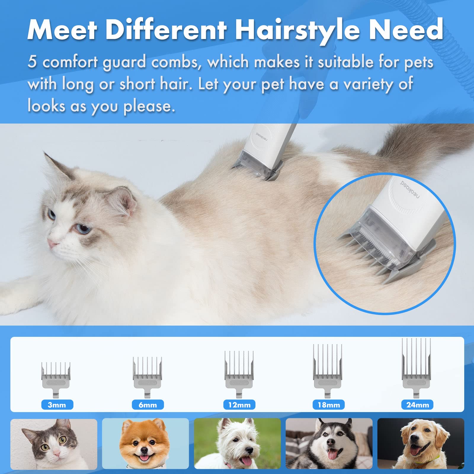 Neakasa P2 Pro electric clipper provides precise at-home grooming cuts