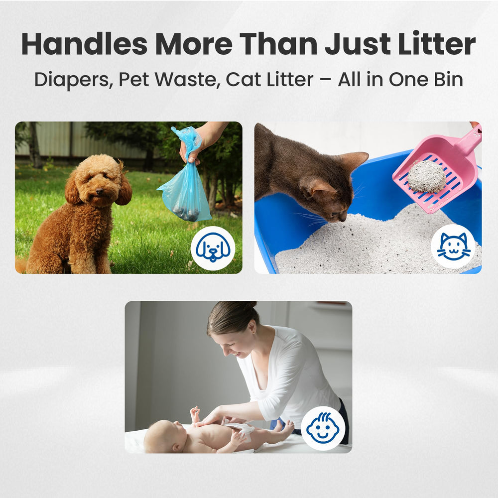 Neakasa PooGuard compact bin dimensions fit neatly in any room.