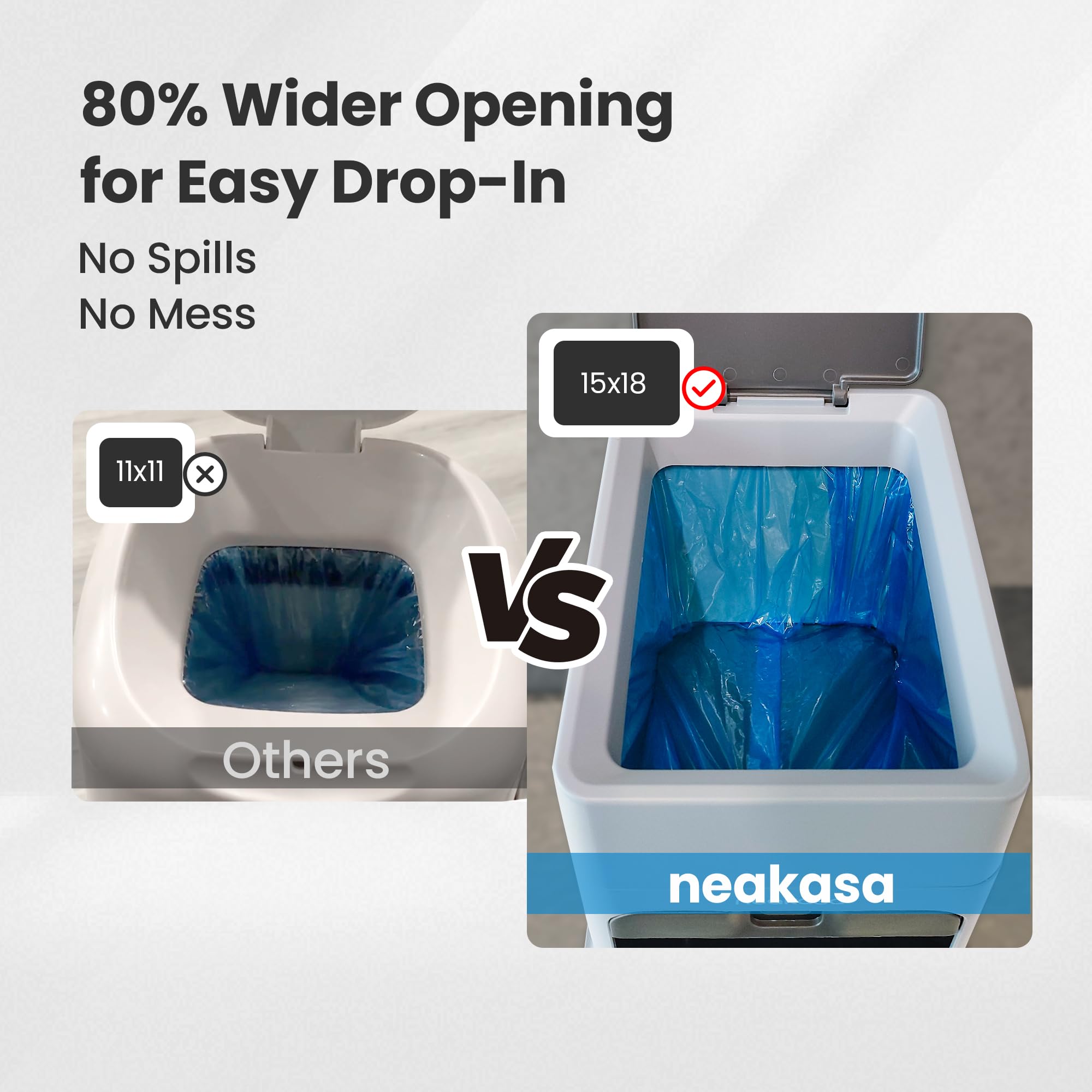 Neakasa PooGuard viewing window lets you monitor waste at a glance without lifting the lid.