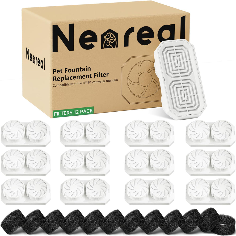 Neareal 3.2L fountain filter pack fits 108oz fountains for easy replacement