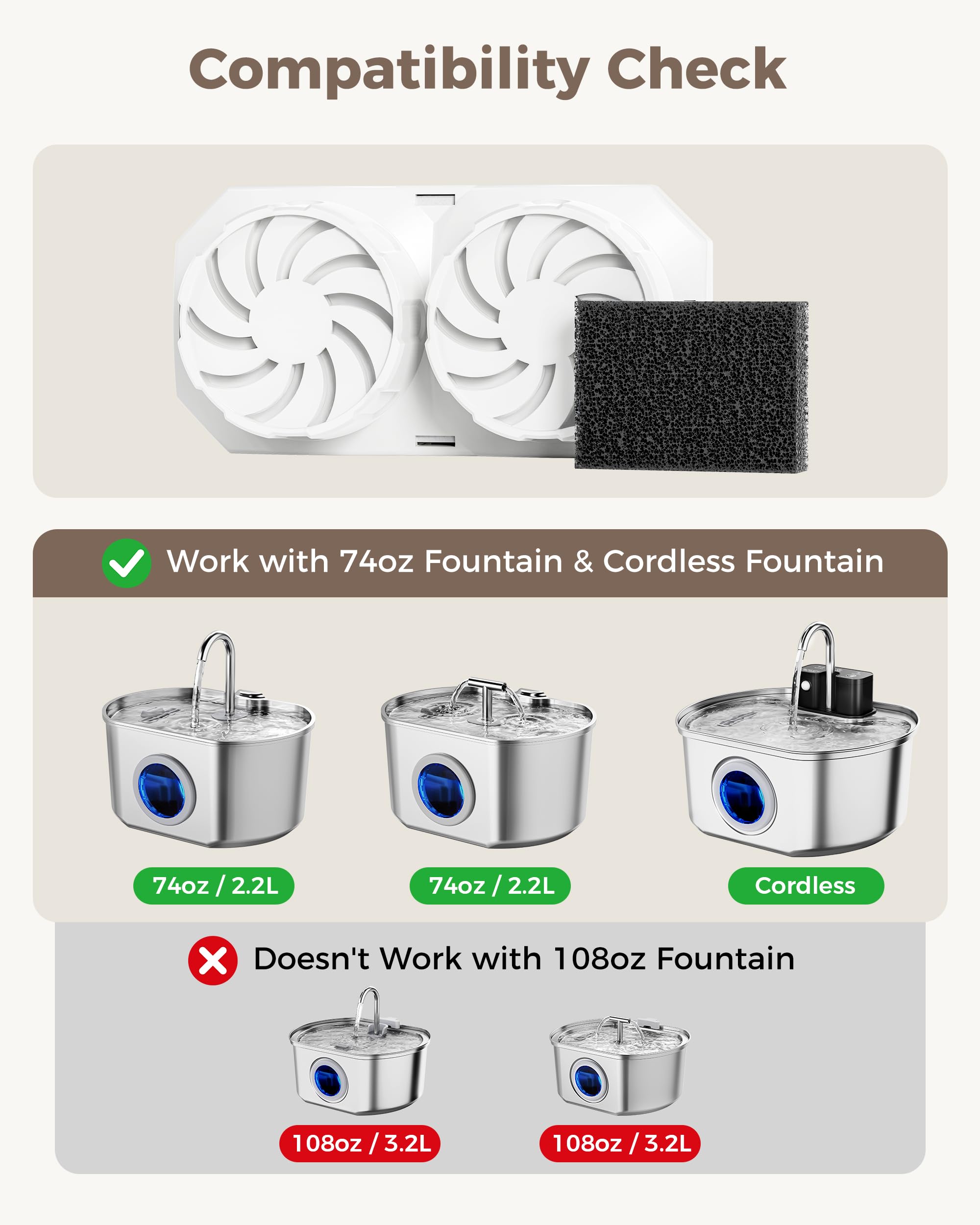 Neareal triple-layer filtration captures hair and debris for cleaner water.