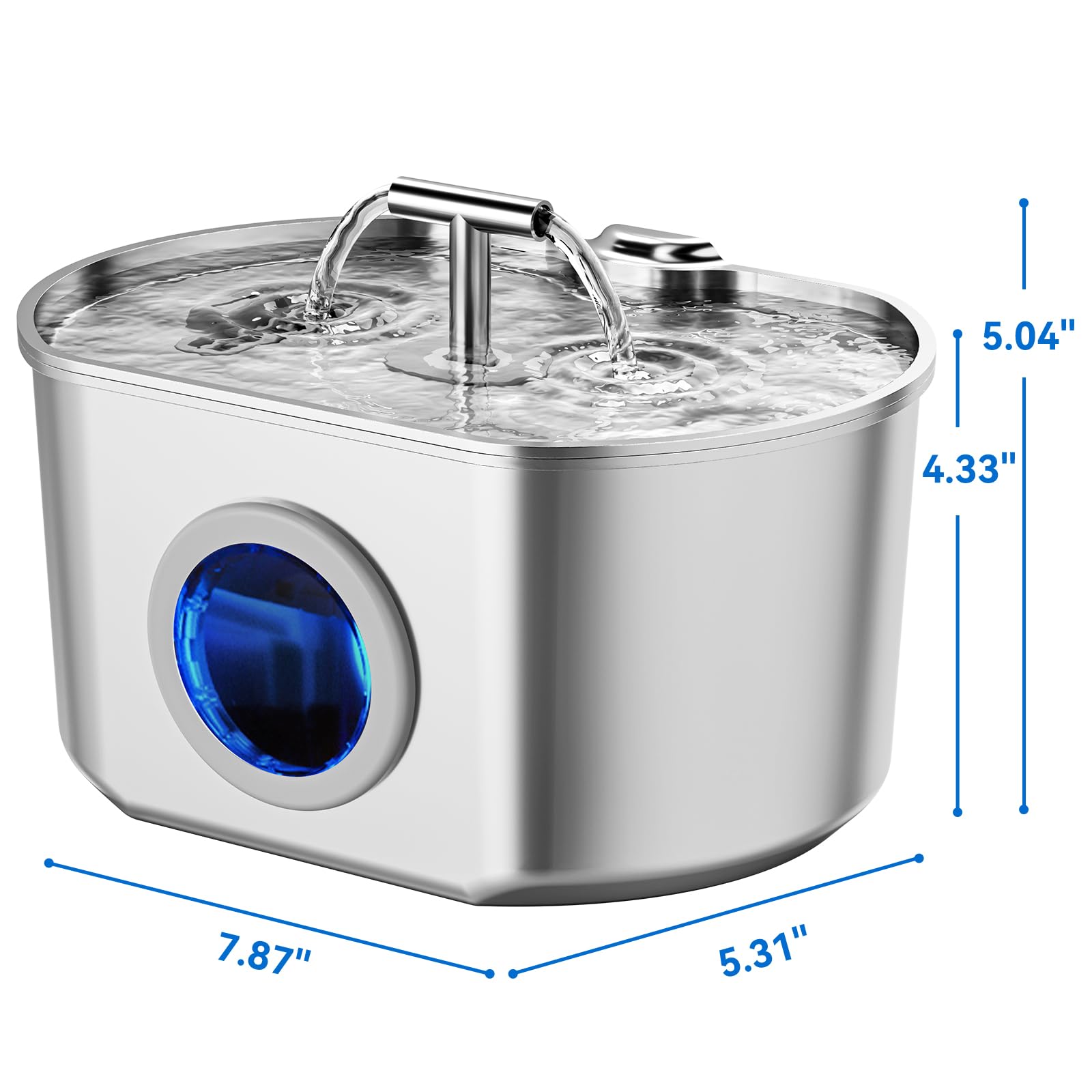 Neareal hygienic stainless surface supports daily cleaning routines.