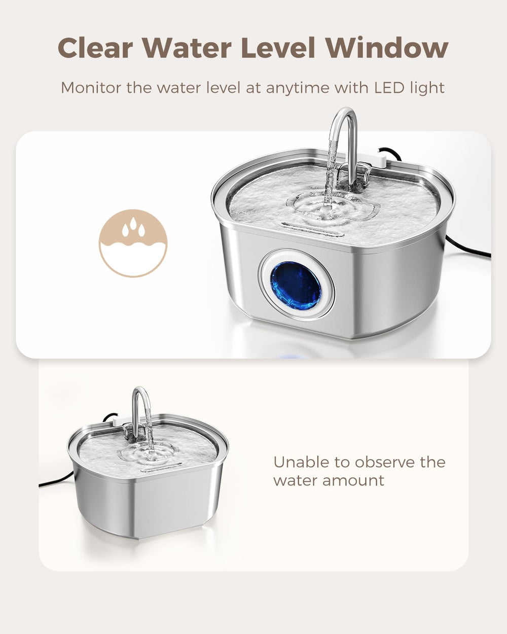 Neareal Cat Water Fountain helps encourage hydration during daily routines.