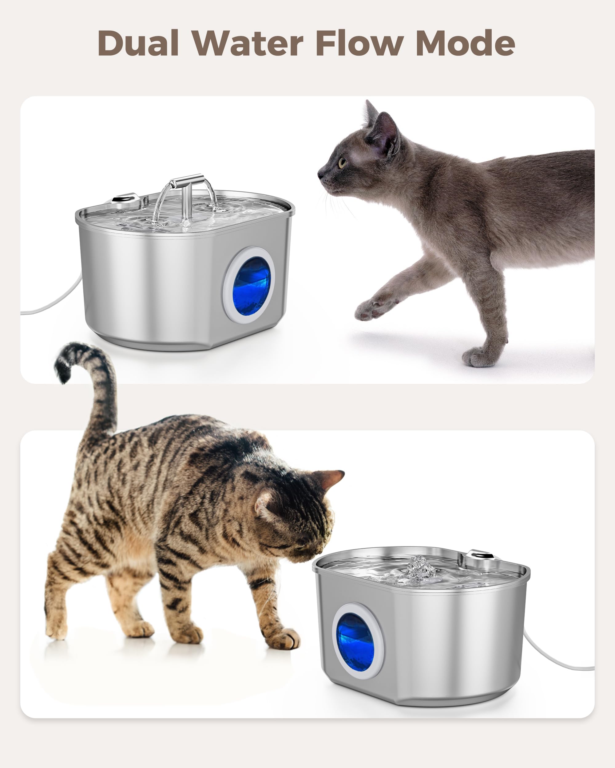Neareal stainless steel body is easy to clean and durable.