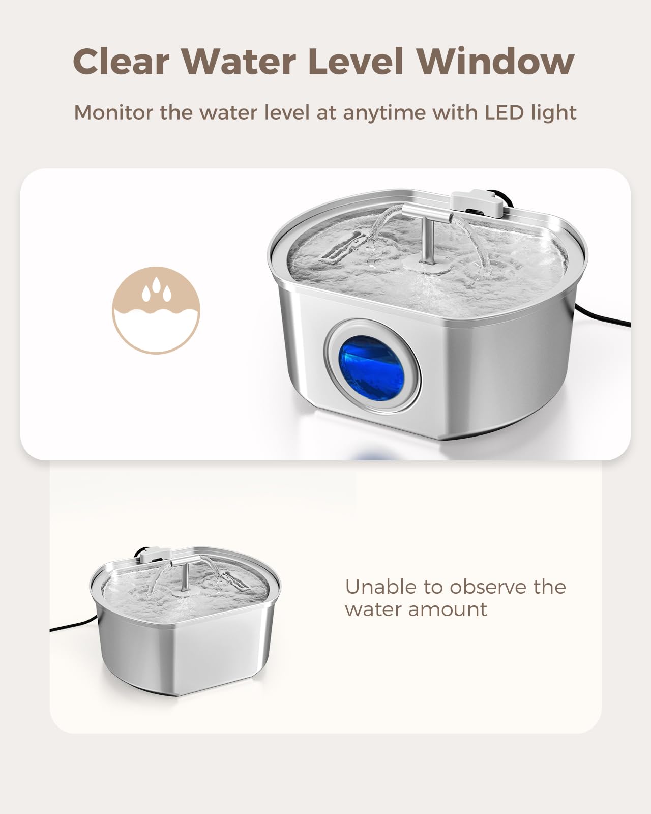 Neareal dishwasher-safe stainless steel body for easy cleaning.