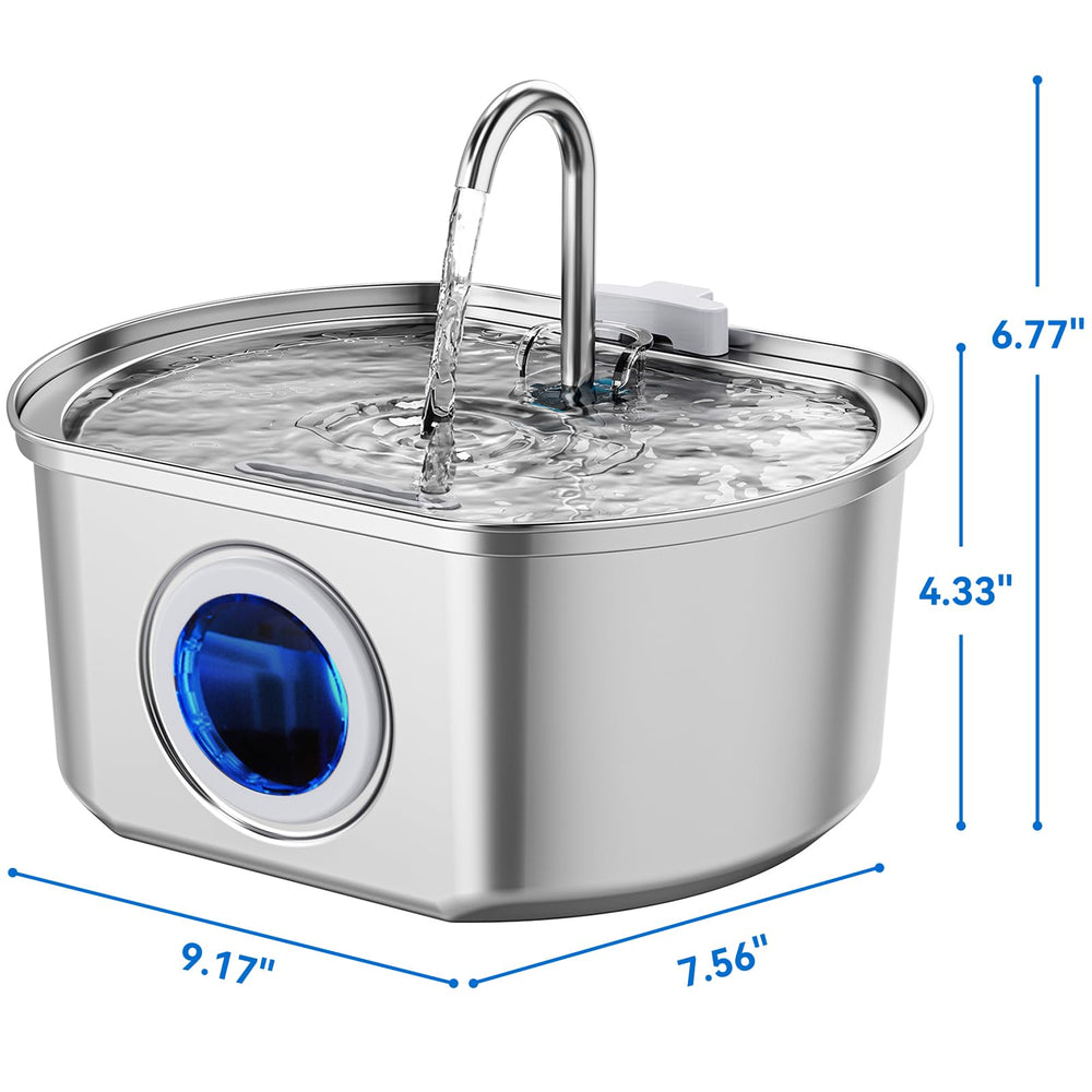 Neareal Cat Water Fountain travel-ready design keeps pets hydrated away from home.