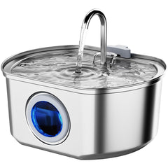 Neareal Cat Water Fountain water level window enables easy hydration monitoring for pets.