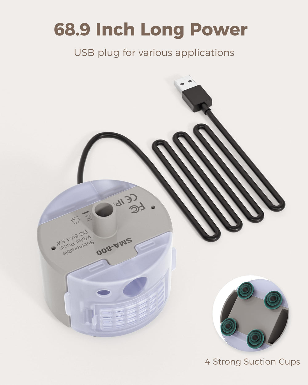 Neareal pump quiet operation provides near-silent water flow