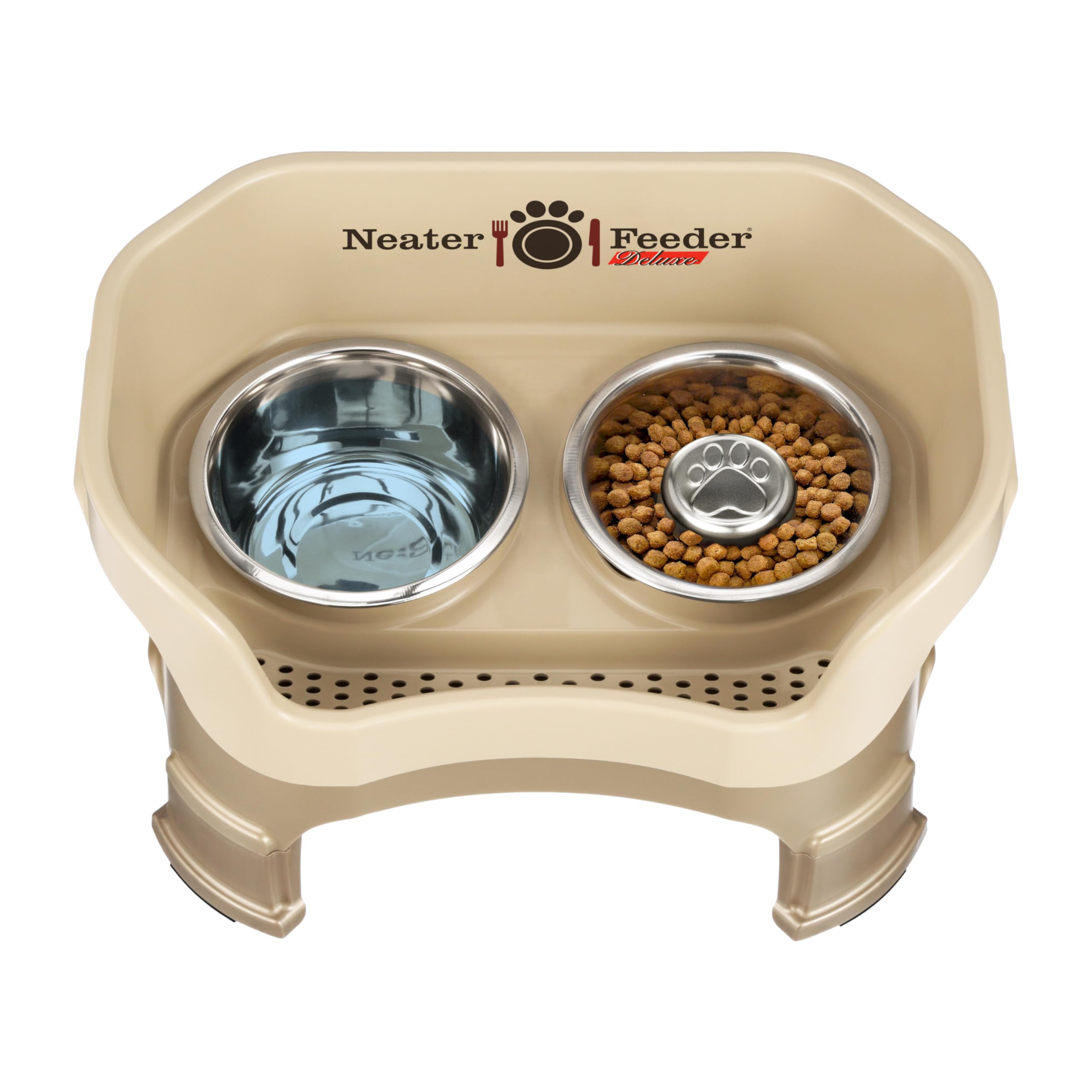 Neater Feeder Deluxe made-in-USA outer holder reflects domestic craftsmanship.