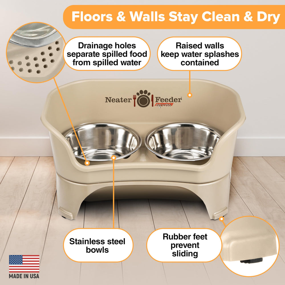 Neater Feeder Express 7-cup bowls ready for medium to large dogs