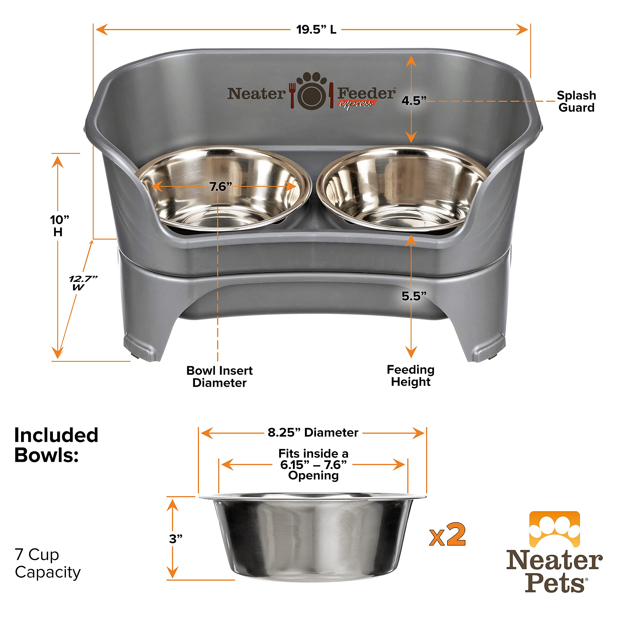 Neater Feeder Express USA-assembled components highlight quality and durable build.