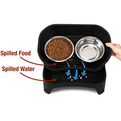 Neater Feeder Express elevated bowls suit medium to large dogs during meals.