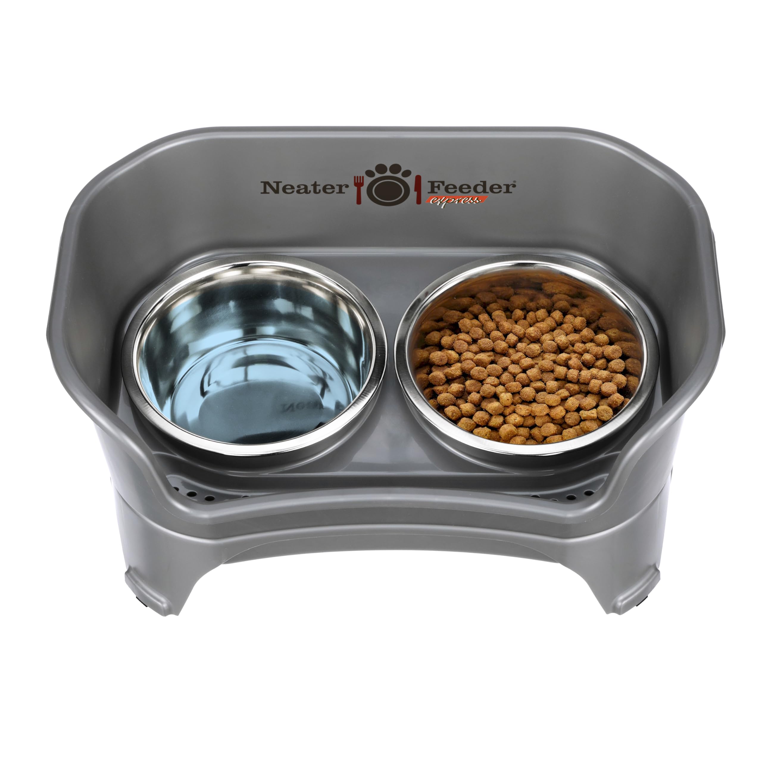 Neater Feeder Express anti-spill design helps reduce kitchen mess.
