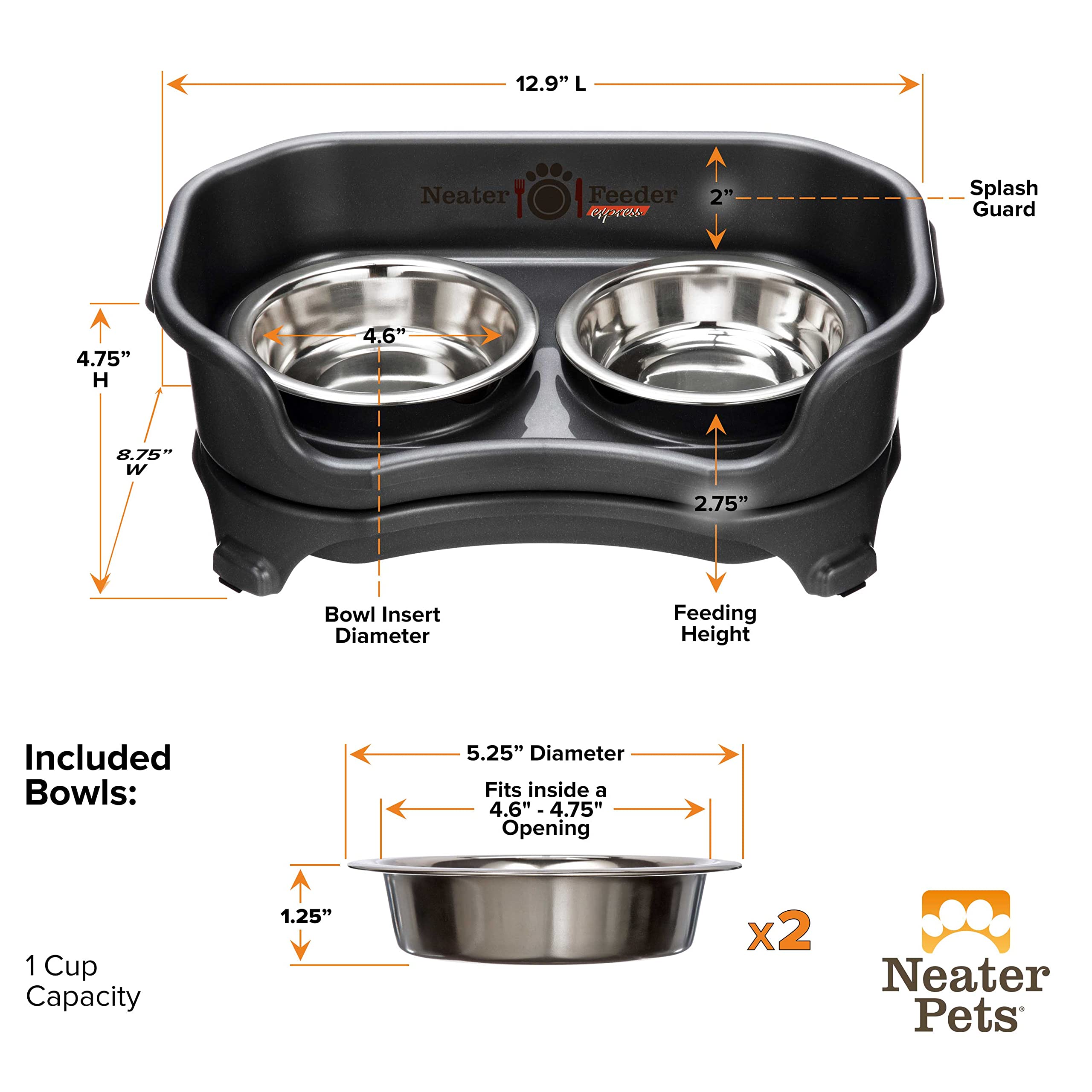 Neater Feeder Express made-in-USA components support sturdy, reliable cat feeding.